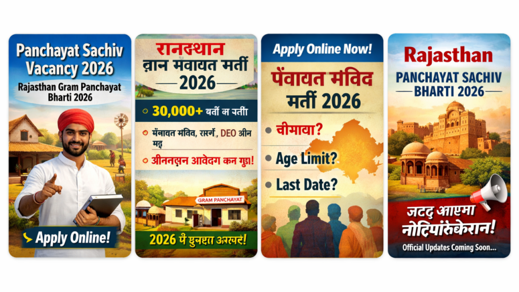 Panchayat Sachiv Vacancy 2026