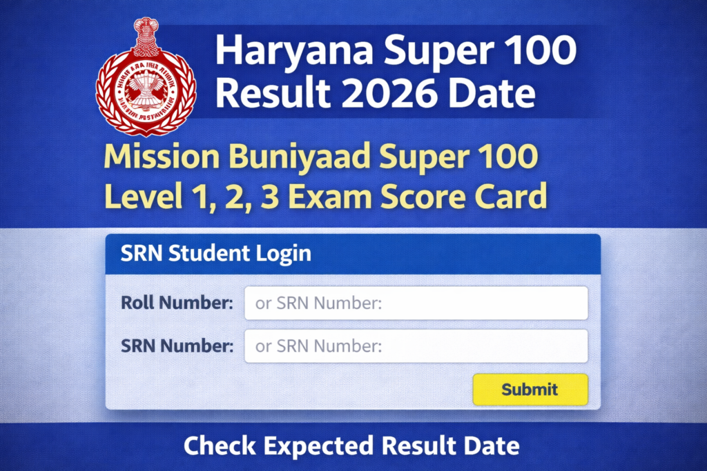 Haryana Super 100 Result 2026