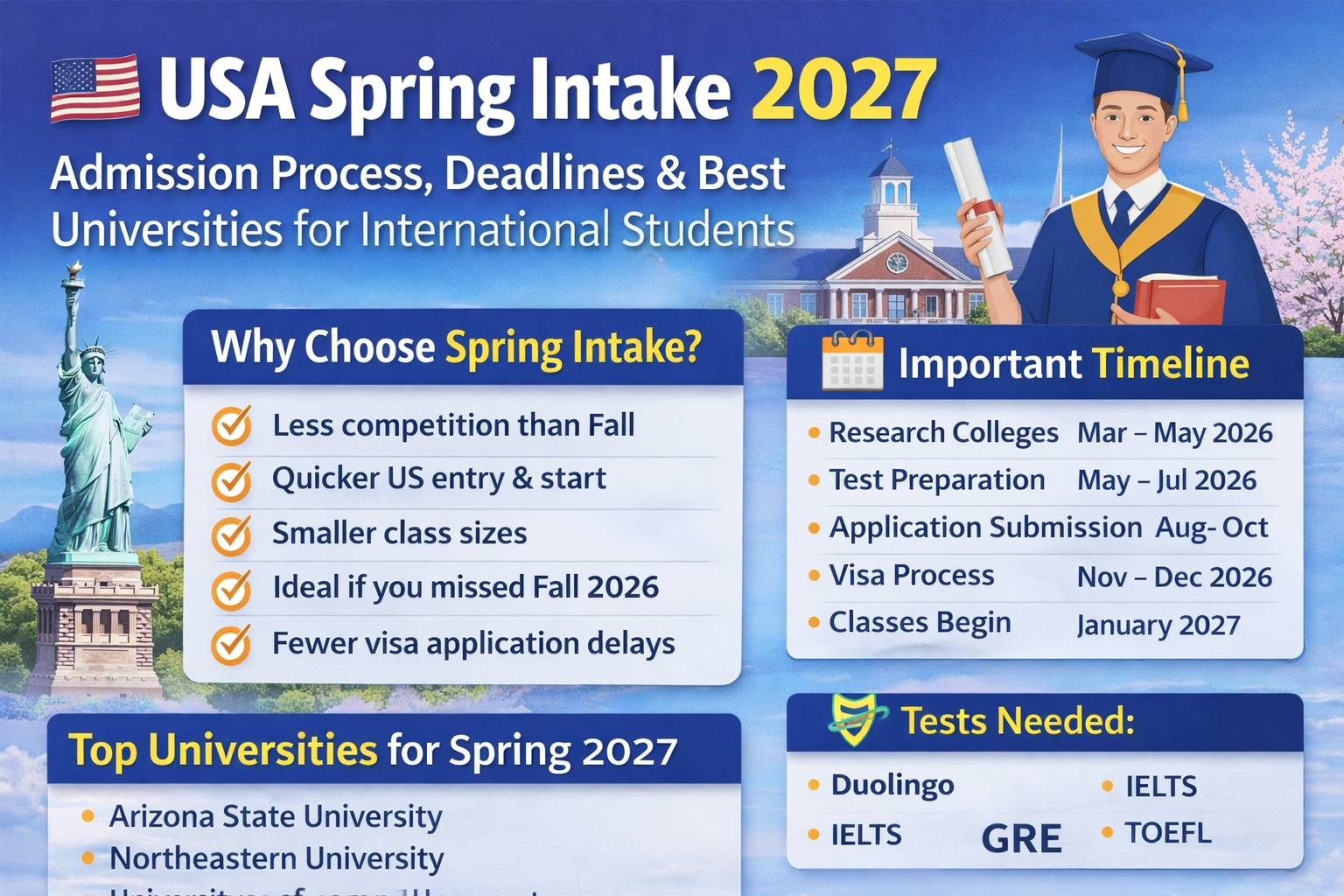 🇺🇸 USA Spring Intake 2027